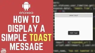 How to Display A Simple Toast Message 🇹🇳