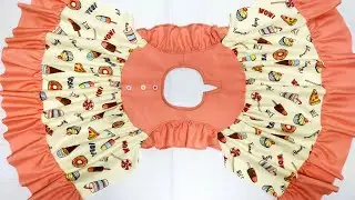 Baby girl frock cutting and stitching❤️Baby girl dress cutting and stitching🌸Frock cutting stitching