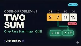 Coding Problem #1: Two Sum — Part 2: One-Pass Hashmap O(N)