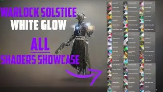 Destiny 2 - ALL Shader SHOWCASE on Warlock Magnificent White Armour Glow!