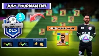 DLS 24 | PLAYING LIONEL MESSI AS A GK 🤯 | JULY TOURNAMENT | Hamood Gamerx