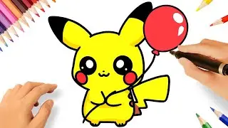 HOW TO DRAW A CUTE PIKACHU 😍🎈