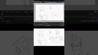 [Blender 3.4] Gesture Drawing 596- Timelapse [Grease Pencil]