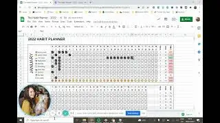 The Habit Planner for Google Sheets and Excel