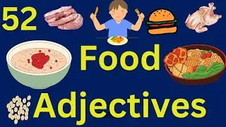 Food Adjectives#vocabulary #spoken #english #present #daily