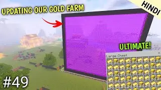 EP 49: Making Item Sorter for Gold Farm in Minecraft PE 1.18 Survival Series