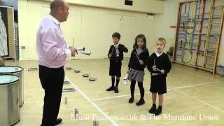 Primary Music Lesson: Rhythmically Speaking: 9 Preparing the Ensemble: Agogo