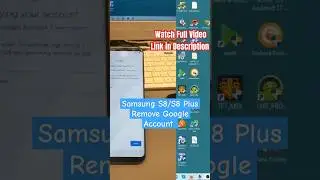 Free! Final Method! Samsung S8/S8+ (SM-G950F/ SM-G955F), Remove Google Account, Bypass FRP.