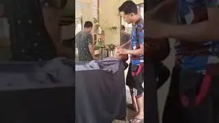 tukang pangkas nyanyi lagu bang Li 🤭