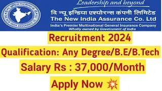 NIACL Assistant Recruitment 2024 For Any Degree : 300 Vacancies Nationwide #india #niacl #government