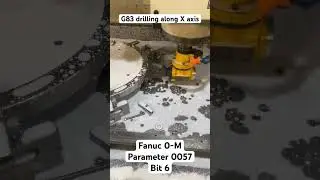 G83 drilling along X axis - Fanuc 0-M