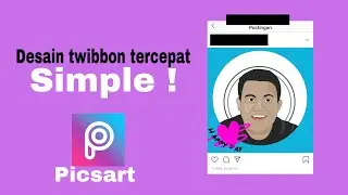 Desain/Membuat Twibbon simple ! || Picsart