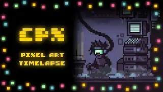 A Cyberpunk Christmas | Pixel Art Timelapse