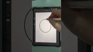 How to draw a perfect circle in Procreate #shorts
