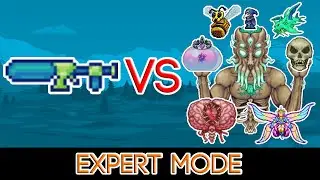 Terraria 1.4.2.3 - Bubble Gun vs ALL Bosses (Expert Mode)