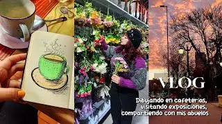 Visité ART STGO, dibujé en una cafetería, oncesita a mis abuelos, salí con amigas💖