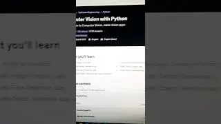 Computer Vision with Python - Udemy Free Course