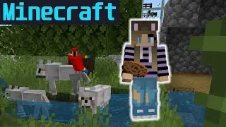 Построила ВОЛЬЕР с ВОЛКАМИ в зоопарке! Городок ЛИСИЧЕК в Minecraft!