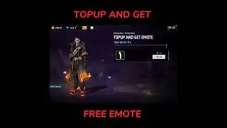 TOPUP AND GET FREE EMOTE #freefire #shorts #grsons #freefireshorts