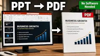 How to convert PowerPoint to PDF in 1 Minute — Free, No Software Needed (Phone, Windows & Mac)