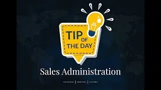 Tip of the Day | Sales Administration