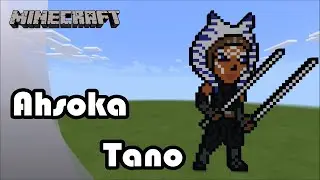 Minecraft: Pixel Art Tutorial and Showcase: Ahsoka Tano (The Mandalorian)