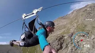 Tyrolienne Orcières Merlette - La plus grande tyrolienne d'Europe 2017 GOPRO