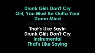 Maren Morris Drunk Girls Don't Cry karaoke