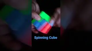 spin the rubic cube with two fingers😎/