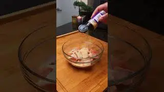 Air Fryer Lemon Garlic Salmon Bites