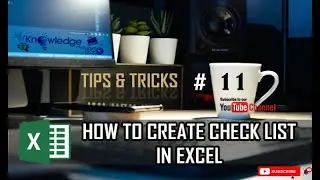 How to Create Checklist in Excel | Create an Interactive Checklist in Excel |Excel Tricks| ToDo List