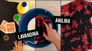 TIÑE TU ROPA 👕 CON LAVANDINA 💦 + TUTORIAL TIE DYE (DIY)🙌🏻 Batik