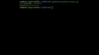 Brute forcing Password Protected Pdf with Python.