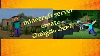 how to create server in minecraft #telugu