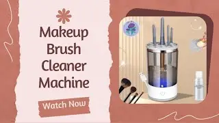 🧼✨ Ηλεκτρική Συσκευή Καθαρισμού & Στεγνώματος Πινέλων & Σφουγγαριών Μακιγιάζ