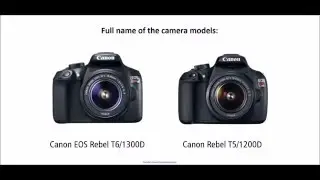 Canon EOS 1300D/T6 vs Canon 1200D/T5