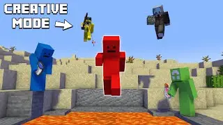 Minecraft Mansave but my friends have CREATIVE MODE REMATCH