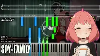 『Playable MIDI / Synthesia Visual』 Spy x Family - Teacups