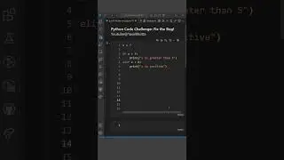 Python Quiz #43 Fix the Bug in Python: A Coding Challenge | Python Tutorial for Beginners | if else
