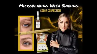 Step by Step Microblading  and Color correction By PMU NEWS