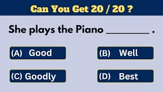 Mixed English Grammar Quiz | Can You Get 20/20 | Grammar Test | English Grammar Quiz #grammarquiz