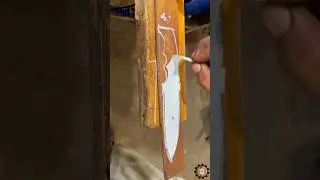Making A KNIFE from truck live spring #blacksmithing #welding #bowieknife #blacksmithshop ￼