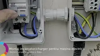Montaj incarcator/charger pentru masina electrica -  un Lektrico 1P7K pentru o Tesla...