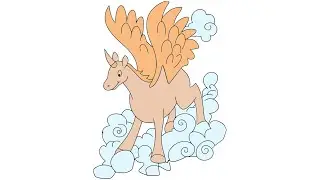 HOW TO DRAW LOVELY UNICORN EASY-LEARN TO GLITTER UNICORN STEP BY STEP-DRAWING AND ART PIC
