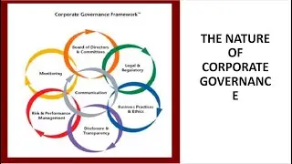 Class 1  The nature of corporate governance.