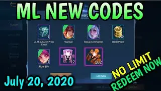ML NEW CODES JULY 20, 2020 | MOBILE LEGENDS
