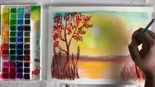 Painting Challenge #012 | Watercolor Painting for Beginners | Draw With Shiba Inspired