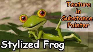 Stylized Humanoid Frog Texturing | Part 2 | Blender 