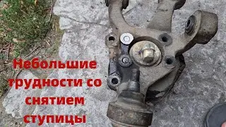 Замена заднего тормозного диска и колодок с правой стороны Чери Истар
