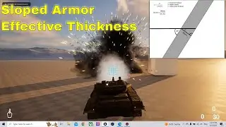 Unreal Engine 5 Make Tank Armor part 1 (Projectile penetration-Effective Armor-Sloped Armor )